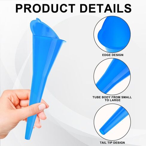 Long-Neck Oil Funnel for Automotive – Multi-Function Plastic Funnel for Oil, Gas & Lubricants – Universal Car Accessory (Black (2-Pack)) in Kuwait
