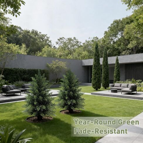 3 قدم أشجار الأرز الاصطناعية للمزارعين في الهواء الطلق مجموعة من شجرتين توبيريتين مصطنعة في الهواء الطلق واقعية واقعيا شجرة الأرز لصالح ديكور المدخل الشرفة الأمامية الأمامية in Kuwait