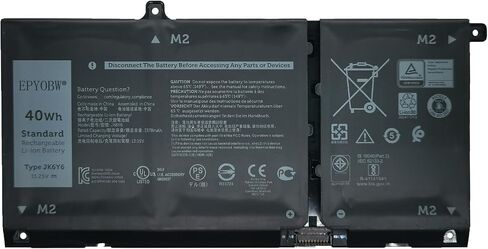 بطارية الكمبيوتر المحمول FK0VR 58Wh 3625mAh 15.2V متوافقة مع Dell Latitude 5330 5430 7330 7430 7530 / Latitude 5330 7330 7430 سلسلة 2 في 1 293F1 08P81K 08H6WD 001VX5 051R71 0404T8 فكوفر 8H6WD 8P81K in Saudi Arabia