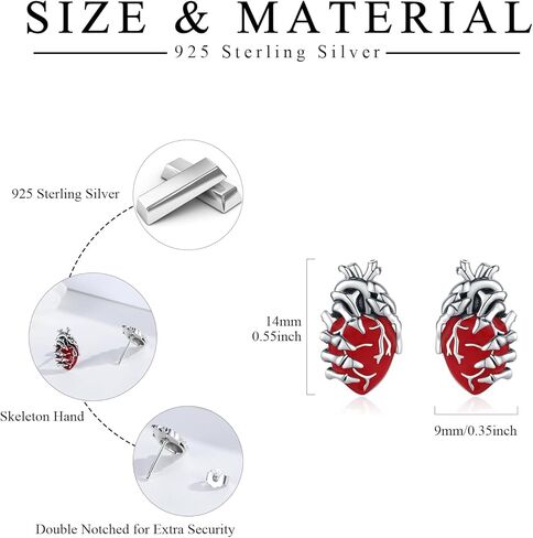 Skull Stud Earrings 925 Sterling Silver Crossbones Stud Earrings Skull Earrings Halloween Earrings Gothic Stud Earrings Punk Earrings Hypoallergenic Pirate Jewelry Gifts for Men Women Birthday in Kuwait