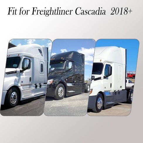عام الأسود الأوسط الوسط البانال المصنوع من البلاستيك ABS متوافق مع Freightliner Cascadia 2018+ (جانب السائق (يسار)) in Kuwait