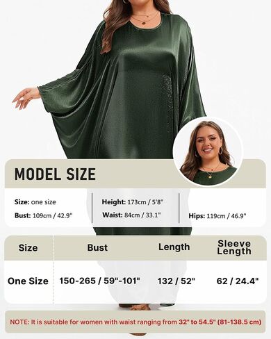 Bsubseach Women Plus Size Kaftan Dresses Moo Moos for Women Swimsuit Cover Up Swimwear Batwing Satin Caftan Beach Dress in Saudi Arabia