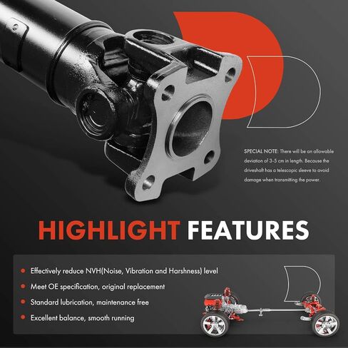 A-Premium Rear Complete Drive Shaft Prop Shaft Driveshaft Assembly Compatible with Kia Sportage 2016-2018 & Hyundai Tucson 2015-2018, [AWD], Replace# 49300-D3000, 49300D3000 in Saudi Arabia
