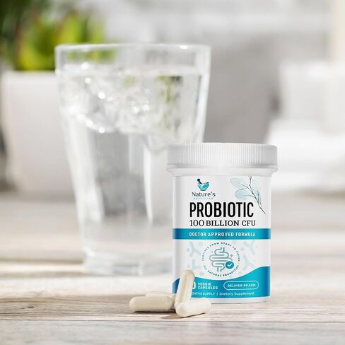 Nature's Physician Probiotics - 100 Billion CFU - 16 Strains + Prebiotics - Best Probiotic Supplement for Women & Men - Supports Immune, Digestive Health, Occasional Constipation & Gas - 60 Capsules in Saudi Arabia