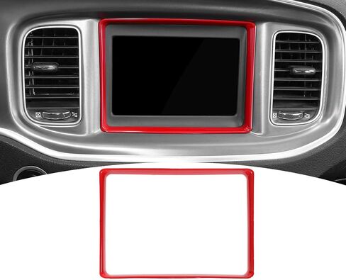 لشاحن الشاحن تغطية شاشة شاشة Dodge Charger 2011-2023 Red Interior Accessories 1pcs in Saudi Arabia