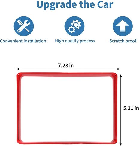 لشاحن الشاحن تغطية شاشة شاشة Dodge Charger 2011-2023 Red Interior Accessories 1pcs in Saudi Arabia