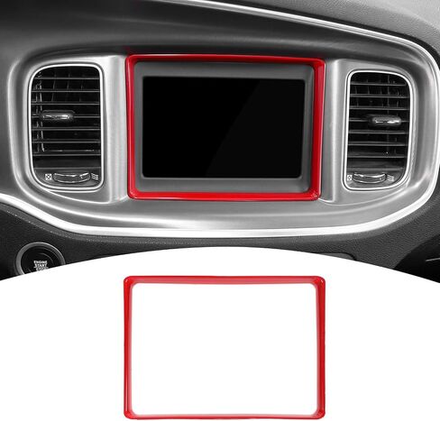 لشاحن الشاحن تغطية شاشة شاشة Dodge Charger 2011-2023 Red Interior Accessories 1pcs in Saudi Arabia