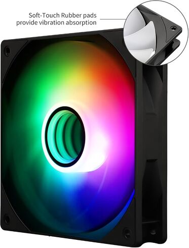 TL-C12W-S V3 x3 Packs Case Fan 120mm ARGB CPU Cooler Fan Comes with ARGB Mirror Light Effect,PC PWM Silent Fan with 1500RPM Speed, White CPU Cooling ARGB Fan(Kit Fans) in Saudi Arabia