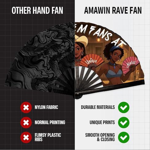 Line Dance Popping Fan, Cowgirl Fan for Line Dancing, Western Hand Fans, Boots On The Ground, Large Festival Folding Fan, 26In (2, Brown) in Saudi Arabia