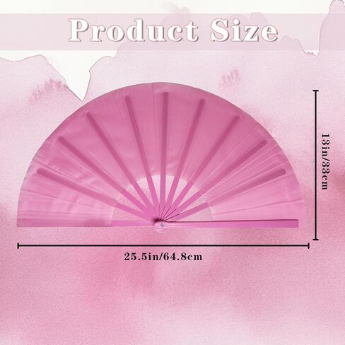 dmjuncong 13inch Large Folding Hand Rave Fan,Clack Handheld Popping Fan Clacking Fans for Line Dancing,Music Festivals,Carnival,Wedding,Home Decoration and Cooling in Various Occasions. (Purple) in Kuwait