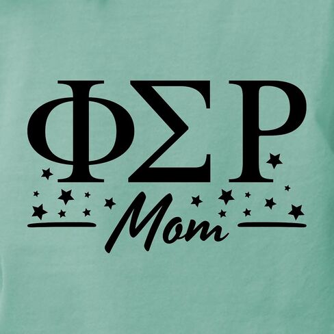 CafePress Phi Sigma Rho Mom Greek Letter T Shirt Womens Comfort Colors Shirt in Saudi Arabia