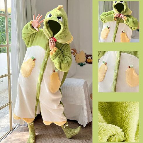 Animal Matching Costume,Warm Plush Cute Animal Onesie Pajamas Christmas Cosplay Sleepwear Jumpsuit Winter Nightwear in Saudi Arabia