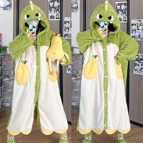 Animal Matching Costume,Warm Plush Cute Animal Onesie Pajamas Christmas Cosplay Sleepwear Jumpsuit Winter Nightwear in Saudi Arabia