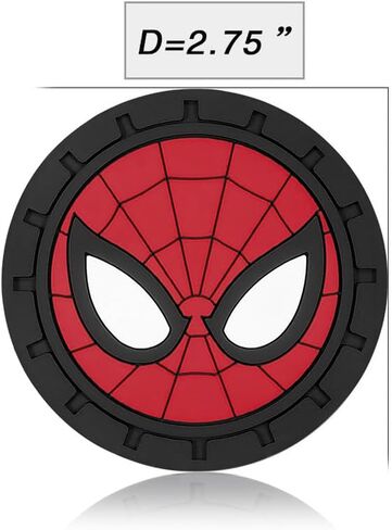 حامل العنكبوت 2pcs كأس السيارات للسيارات لعشاق Marvel ، و SPIDER MAN CAR CARATERS FOR CAP CUP FORSERT ، SILICONON NON SLIP CUR CUP ، 2.75 Int in Kuwait