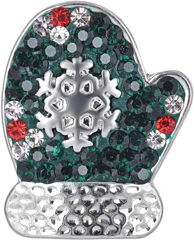 Choose a Color | Christmas Snap Jewelry Ginger Charm Mitten Snowflake Gloves 18MM Holiday, For Interchangeable DIY Customizable Accessories in Kuwait