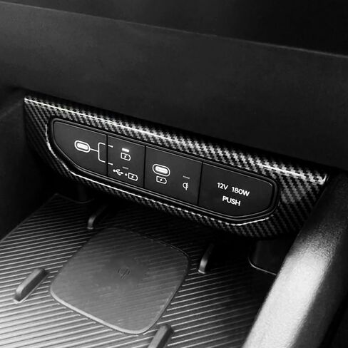 YOUTOOCAR Charging Port USB Hole Protective Cover Compatible with Kia K4 2025 Accessories (Carbon Fiber Pattern) in Saudi Arabia