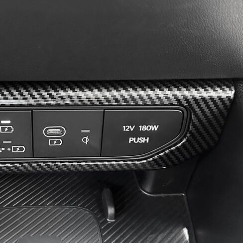 YOUTOOCAR Charging Port USB Hole Protective Cover Compatible with Kia K4 2025 Accessories (Carbon Fiber Pattern) in Saudi Arabia