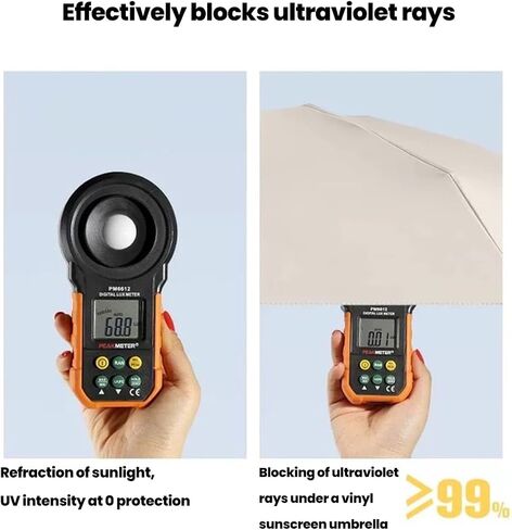 Compact 6-Rib Travel Umbrella with Coating, 5-Fold Portable Sun and Rain Protection Umbrella for Women and Men, off to College (Multiple Colors) in Saudi Arabia