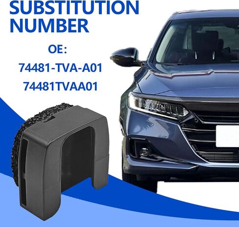 مقطع باب غاز الغاز ، مشبك غطاء خزان الوقود متوافق مع H0NDA Accord 2018 2019 2020 2021 2022 ، استبدال OE رقم 74481-TVA-A01 ، 74481TVAA01 (أسود) in Kuwait