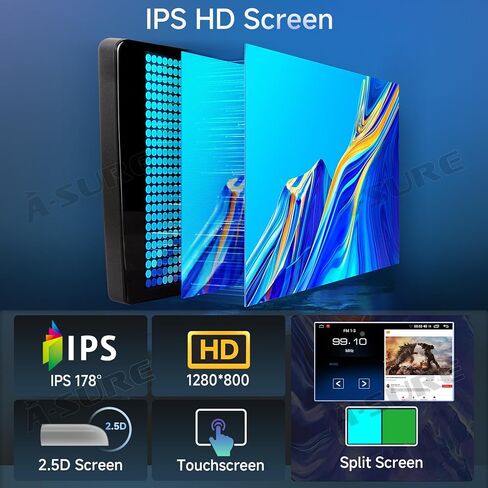 وحدة ملاحة راديو ستيريو للسيارة مقاس 10.1 بوصة من ASURE لسيارة Toyota Highlander 2014-2019 HD مشغل وسائط متعددة بشاشة تعمل باللمس، 8 Core 4G+64G Android مع Carplay اللاسلكي، Android Auto، SWC، DSP، بلوتوث in Kuwait