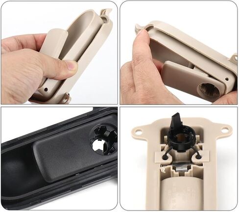 السيارة قفازات قفاز مقبض غطاء قفاز قفاز الصناديق تبديل Ben W253 C GLC Class C200 GLC260 2015-2021 (Beige) in Kuwait