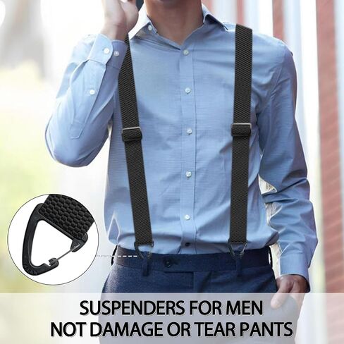 Men's Suspenders Hidden Suspenders for Men Heavy Duty Adjustable Elastic Braces Under Clothes with Loop for Jeans in Saudi Arabia