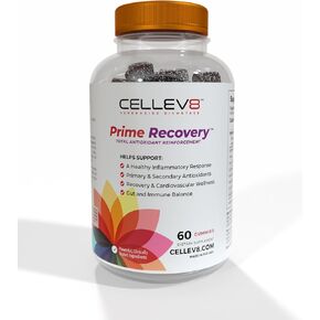 Cellev8 Prime Recovery Gummies | Total Antioxidant Support + Joint & Muscle | SOD, Tart Cherry, Resveratrol & Pomegranate | Made in USA | Raspberry Flavor, 60 Count in Saudi Arabia