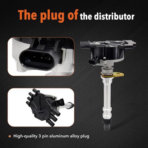 موزع الإشعال 1103952 GM19 GM04 1987-1997 5.0L 5.7L 7.4L كتلة كبيرة EFI TBI متوافقة مع Cadillac Chevy C/K Pickup Truck Van Camaro 305 350 454 Blazer in Kuwait