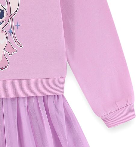 Disney Lilo and Stitch Angel Girls Long Sleeve Tulle Dress for Little Kids to Big Kids in Saudi Arabia