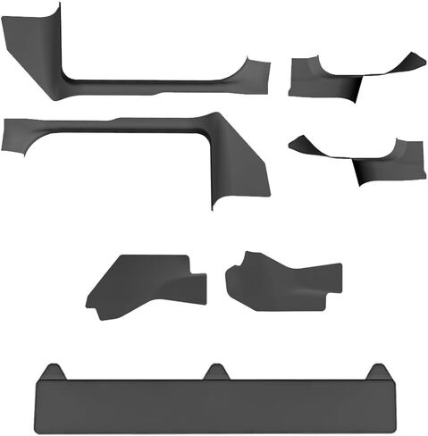for 2025+ Tesla Model Y Juniper 7PCS TPE Door Threshold Strip & Center Console Saddle Side Protectors & 2nd Row Seat Lower Protector Anti-dust Pads 2025 2026 Model Y Juniper Accessories in Saudi Arabia