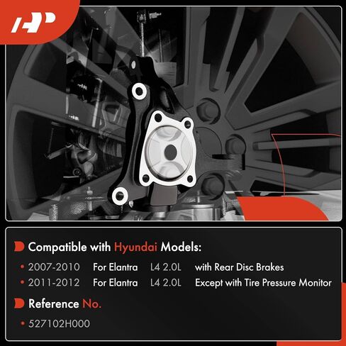 A-Premium Rear Left Suspension Steering Knuckle Compatible with Hyundai Elantra 2007-2012, Driver Side in Saudi Arabia