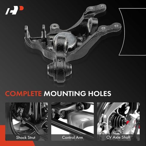 A-Premium Rear Left Suspension Steering Knuckle Compatible with Hyundai Elantra 2007-2012, Driver Side in Saudi Arabia