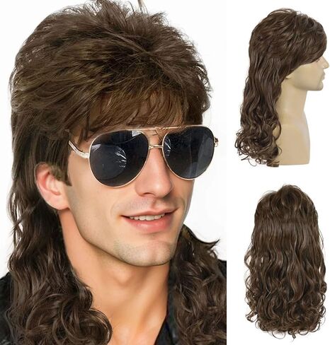 Gnimegil 1969 Woodstock Party Wig Cosplay Willie Nelson Halloween Asseme Asseme Party Dreadlock للرجال in Kuwait