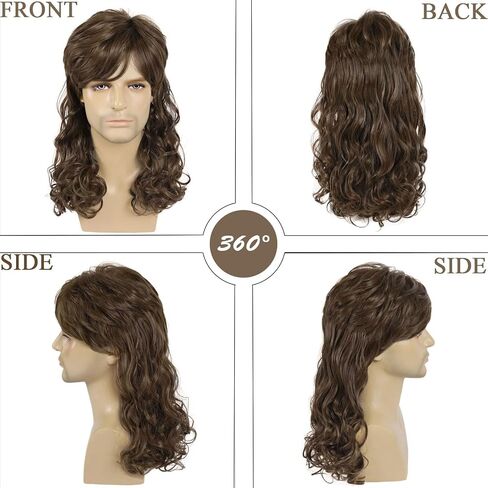 Gnimegil 1969 Woodstock Party Wig Cosplay Willie Nelson Halloween Asseme Asseme Party Dreadlock للرجال in Kuwait