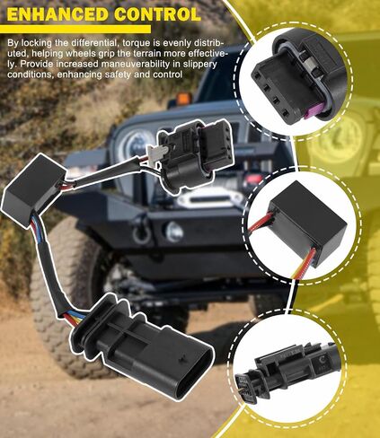 Z-LKR-OEM Locker Sensor Bypass Harness Fit for 2018-2023 Jeep Wrangler JL/JLU and for 2020-2023 Gladiator JT Rubicon in Saudi Arabia