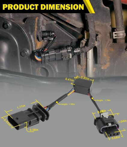 Z-LKR-OEM Locker Sensor Bypass Harness Fit for 2018-2023 Jeep Wrangler JL/JLU and for 2020-2023 Gladiator JT Rubicon in Saudi Arabia