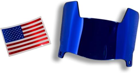 Mini Unbranded Visor + US Flag Helmet Decal - Green Gridiron in Kuwait