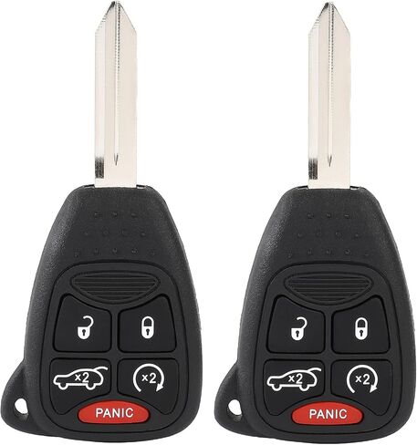 2 Pack 5 Buttons Control Car Key FOB 2011-2014 FIT for Chrysler 200 2.4L ، 2011-2014 FIT for Chrysler 200 3.6L OHT692714AA in Saudi Arabia