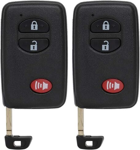 2 Pack 3 buttons Remote Control Car Key Fob 2009-2013 Fit for Toyota Highlander 2.7L,2008-2010 Fit for Toyota Highlander 3.3L HYQ14AAB,1551A-14AAB,89904-30270,271451-0140 in Saudi Arabia