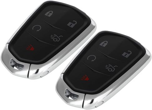 2 Pack 5 buttons Remote Control Car Key Fob 2014-2017 Fit for Cadillac ATS 2.0L,2014-2017 Fit for Cadillac ATS 2.5L HYQ2AB,13580811,13510254,13589986 in Saudi Arabia