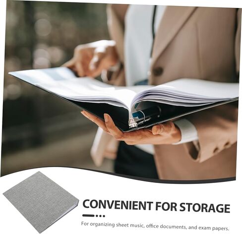 JOJOFUNY Three Binder Organizer for Documents وصفات وصور قماش تغطية المياه والتصميم الحديث للمكتب والاستخدام المنزلي in Kuwait