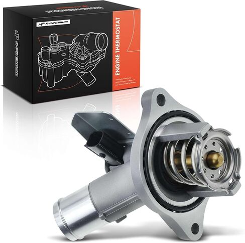 A-Premium Engine Coolant Thermostat Housing Assembly with Gasket Compatible with Chevrolet Malibu Colorado Cadillac ATS GMC Canyon Buick LaCrosse 2.5L in Kuwait
