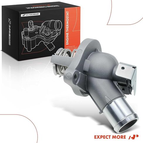 A-Premium Engine Coolant Thermostat Housing Assembly with Gasket Compatible with Chevrolet Malibu Colorado Cadillac ATS GMC Canyon Buick LaCrosse 2.5L in Kuwait