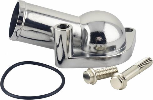 15 Degree Water Neck For BBC SBC Water Neck Aluminum Thermostat Housing Compatible with Chevy SBC BBC 283 302 305 327 350 383 396 427 454 502 ENGINES(15°) in Saudi Arabia