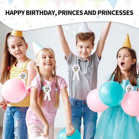 It's My Birthday Pins, Happy Birthday Button Pin Colorful Satin Grosgrain Ribbon Badge Reel Brooch for Girl Boy Party Clothing Decorations for Men and Women in Saudi Arabia