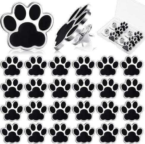 24 Pack Paw Award Cute Lapel Pin Dog Paw Pin School Student Awards Recognition Pins for Students Teacher Employee Appreciation Pins Team Gift in Saudi Arabia