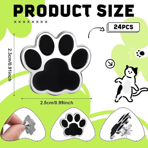 24 Pack Paw Award Cute Lapel Pin Dog Paw Pin School Student Awards Recognition Pins for Students Teacher Employee Appreciation Pins Team Gift in Saudi Arabia