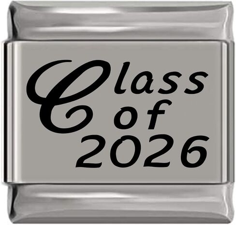 NewCharms Class of 2026 Laser Engraved Italian Charm (9mm Standard Size) in Saudi Arabia