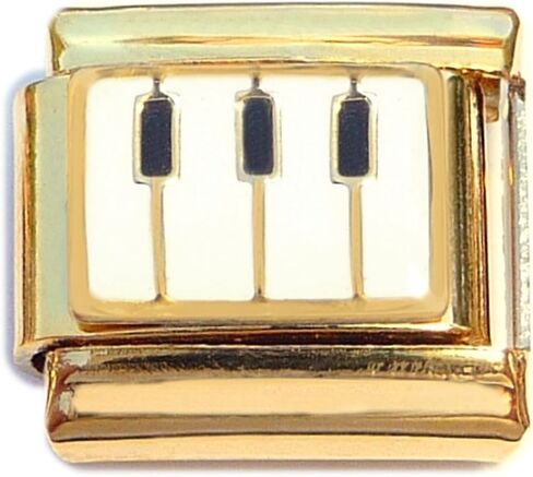 موسيقى البيانو Keys Goldtone Base Italian Charm in Saudi Arabia