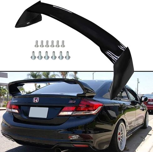 Mug RR Style Glossy Black Rear Trunk Spoiler Wing for 2012-2015 9TH Gen Honda Civic 4 Door Sedan in Saudi Arabia